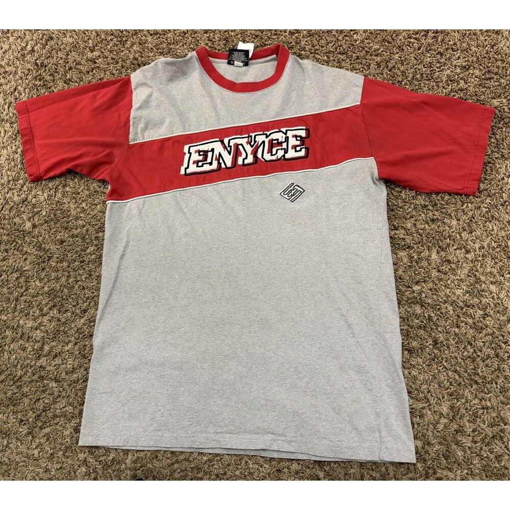 Vintage Y2K Enyce Baggy T Shirt Embroidered Street Wear 2000s Hip Hop Size 2XL